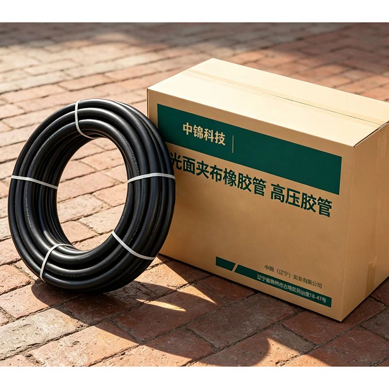 中锦科技 光面夹布橡胶管 高压胶管 内径13mm*4层线 20米 卷高清大图