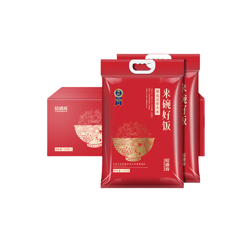 裕道府 来碗好饭 尊选五常大米5kg*2(单位:箱)