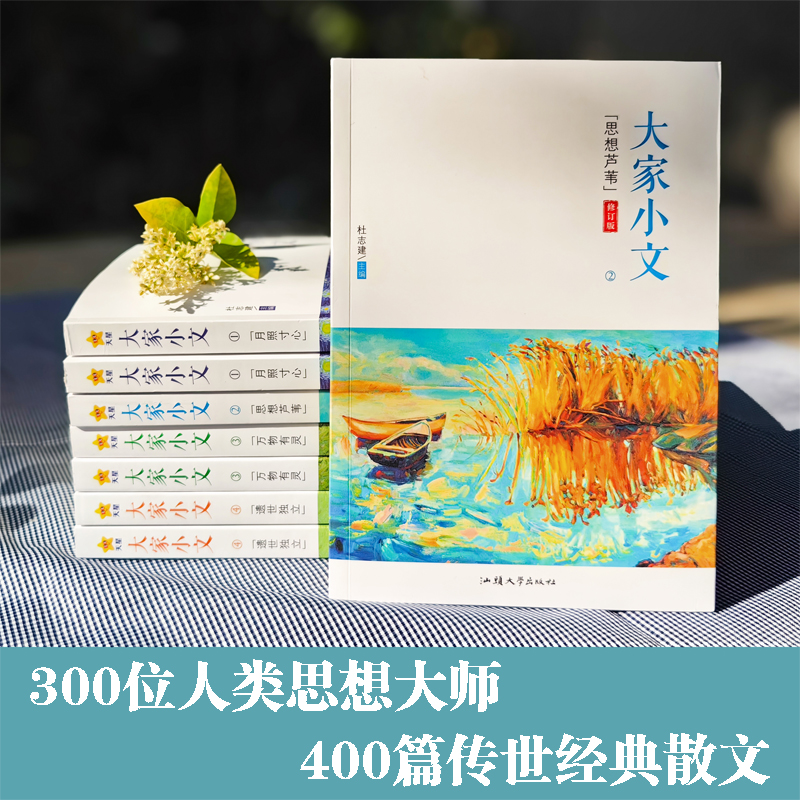全套4本 初中通用 [正版]2024新版疯狂阅读大家小文月照寸心/思想芦苇/万物有灵/遗世独立散文素材名人名言大全初中生高清大图