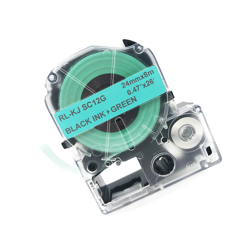 扬帆耐立(YFHC) 锦宫SC24G标签色带(绿底黑字/24mm) 适用SR230C/230CH/530C/550C