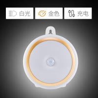 光控人体感应LED小夜灯泡过道楼道走廊声控家用厕所无线可充电池波迷娜BOMINA