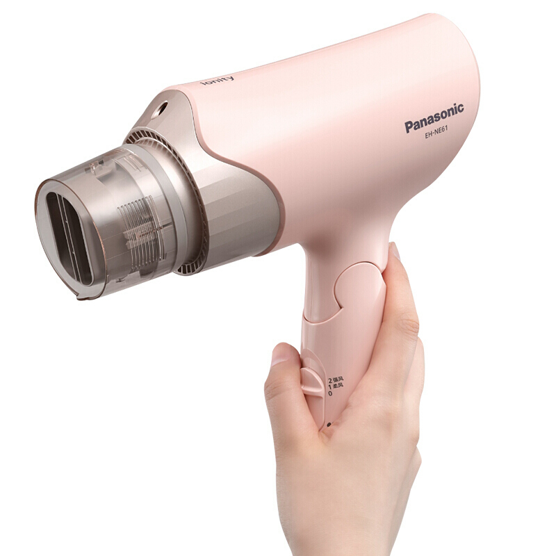 松下(Panasonic)吹风机 负离子恒温 家用1700W大功率多档可调电吹风 EH-NE61-P 粉色高清大图