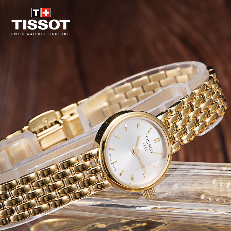 [送礼优选]天梭(TISSOT)瑞士手表 简约华丽小巧秀气 乐爱系列钢带女士石英表T058.009.33.031.00高清大图