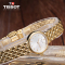 [送礼优选]天梭(TISSOT)瑞士手表 简约华丽小巧秀气 乐爱系列钢带女士石英表T058.009.33.031.00