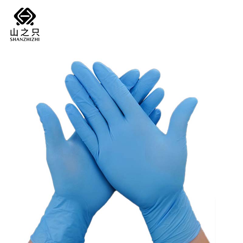 山之只 一次性丁腈手套 12寸50只/盒高清大图