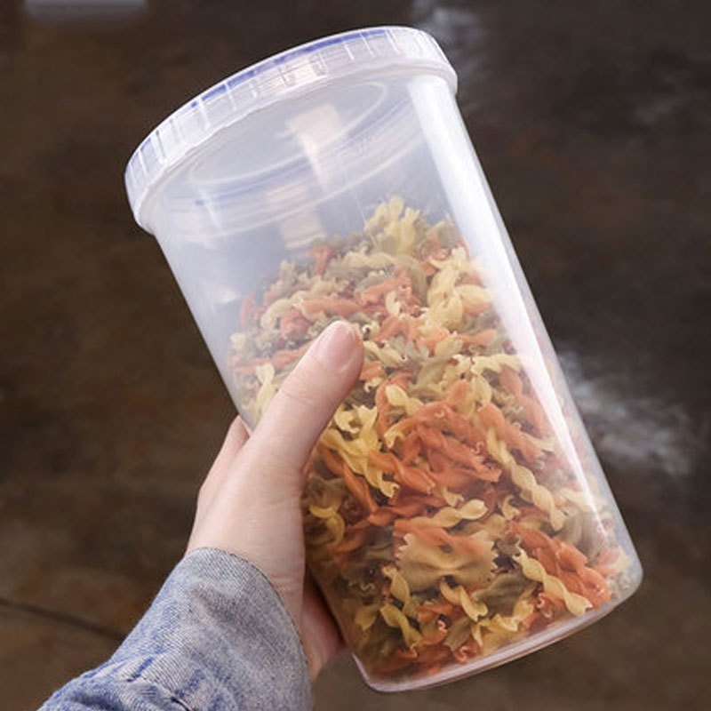 趣涉家居 保鲜盒塑料米桶杂粮茶叶密封罐食品收纳储物盒通用简约便携家居器皿保鲜盒保鲜罐家用生活日用