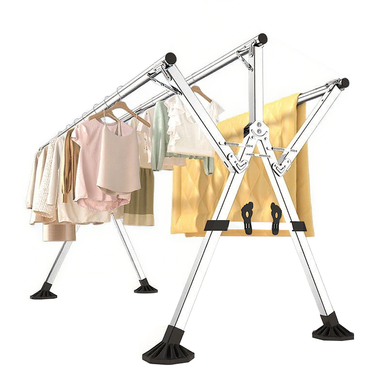 凡礼格晾衣架三杆带鞋撑