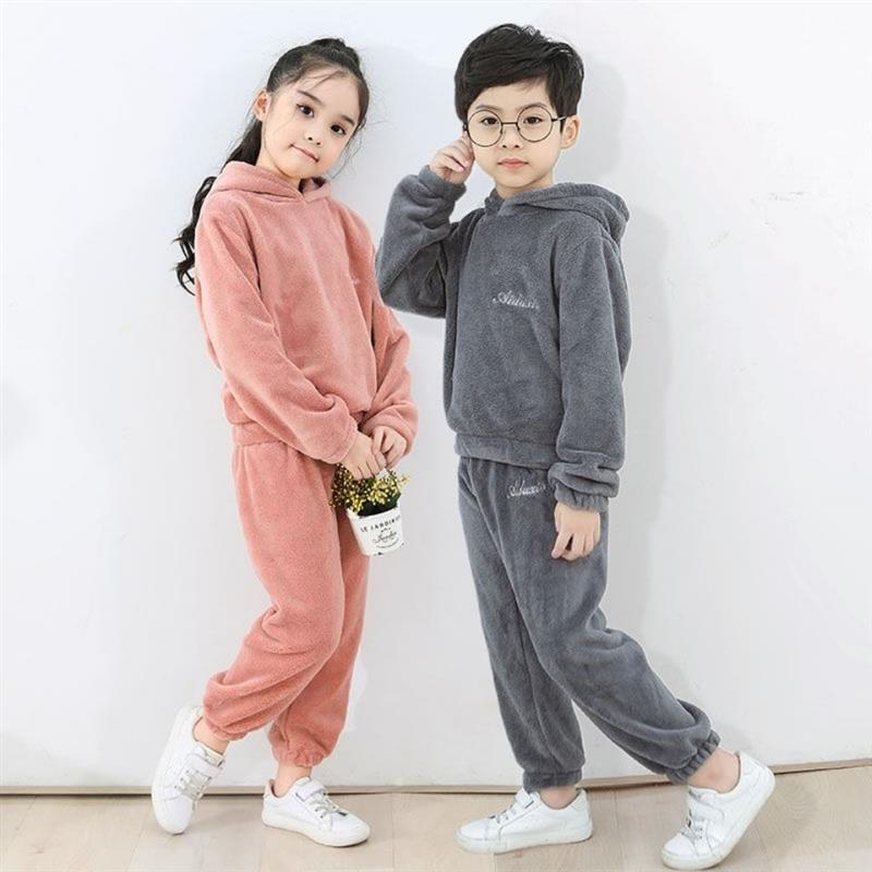 儿童仙女暖暖套装秋冬加厚女孩男童保暖睡衣睡裤男女童家居服