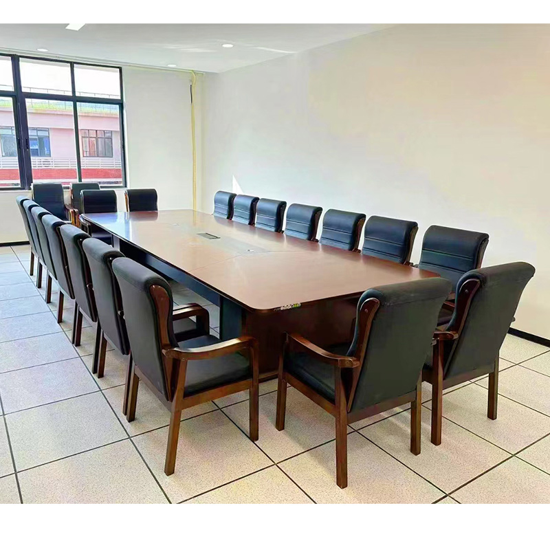 匡大会议桌3.6米会议桌轻奢风H1719-3600F（3600W*1200D*780H）高清大图