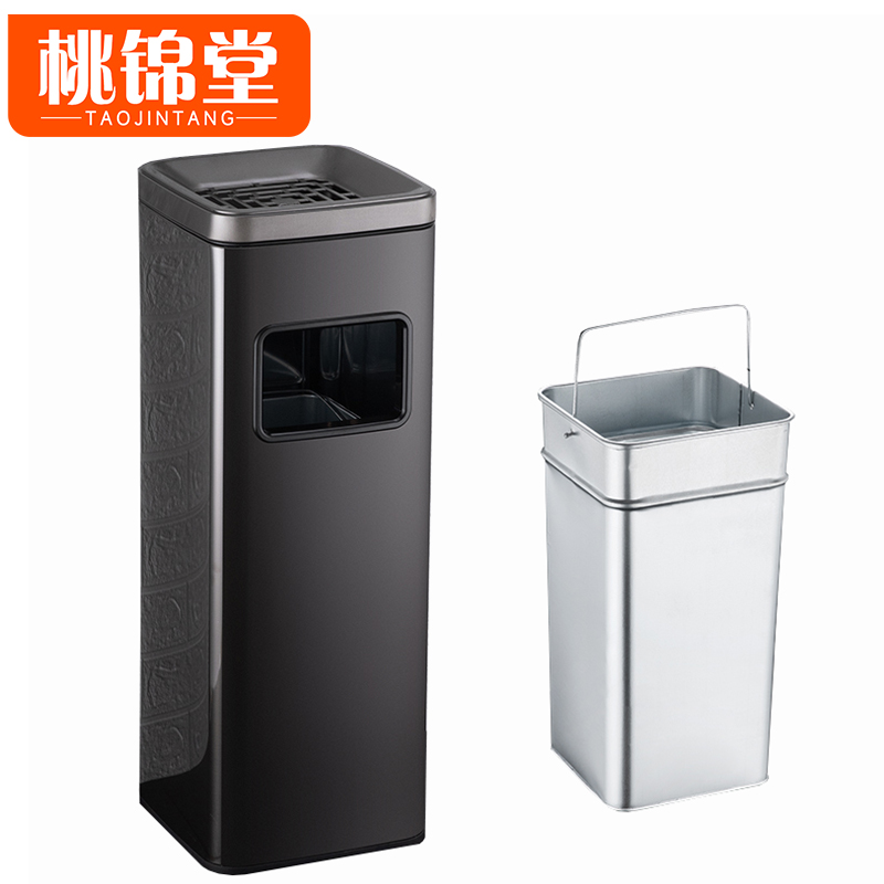 桃锦堂户外垃圾桶高清大图