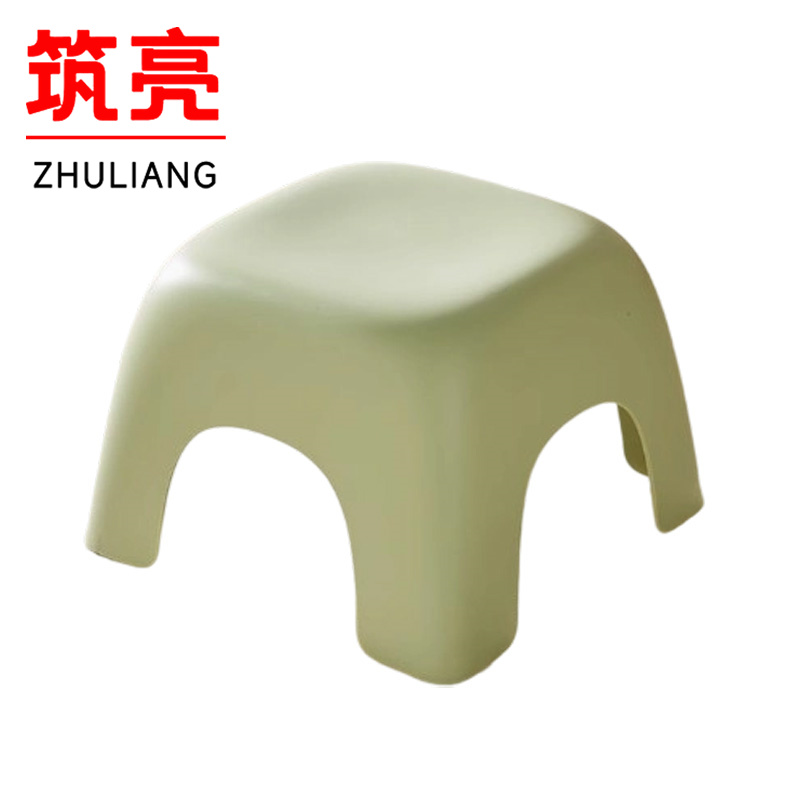 筑亮 塑料凳 小号绿 把高清大图