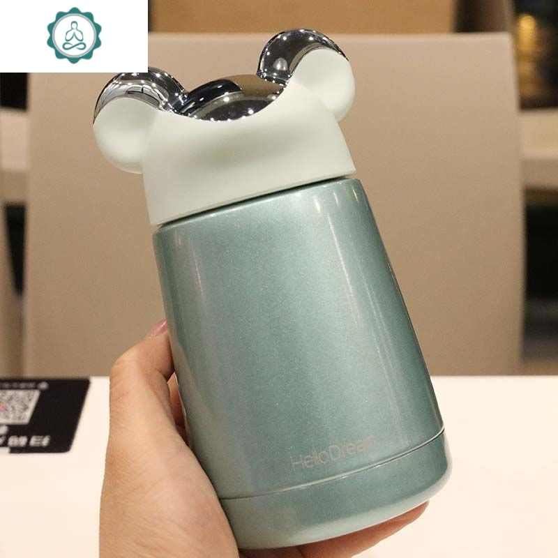 网红小清新儿童带盖迷你学生未来鼠保温杯子文艺保温杯