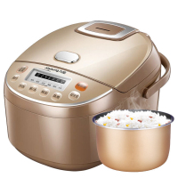 九阳（Joyoung）电饭煲煮小米饭4L多功能智能预约家用小型电饭锅立体控温防溢 咖啡色JYF-40FE65