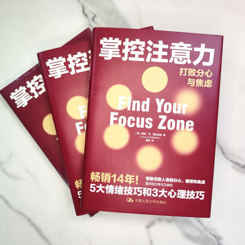 [正版]掌控注意力 打败分心与焦虑 露西·乔·帕拉迪诺 著 心理学社科 焦虑的指南5大情绪方法3大情绪技巧 书籍 人大