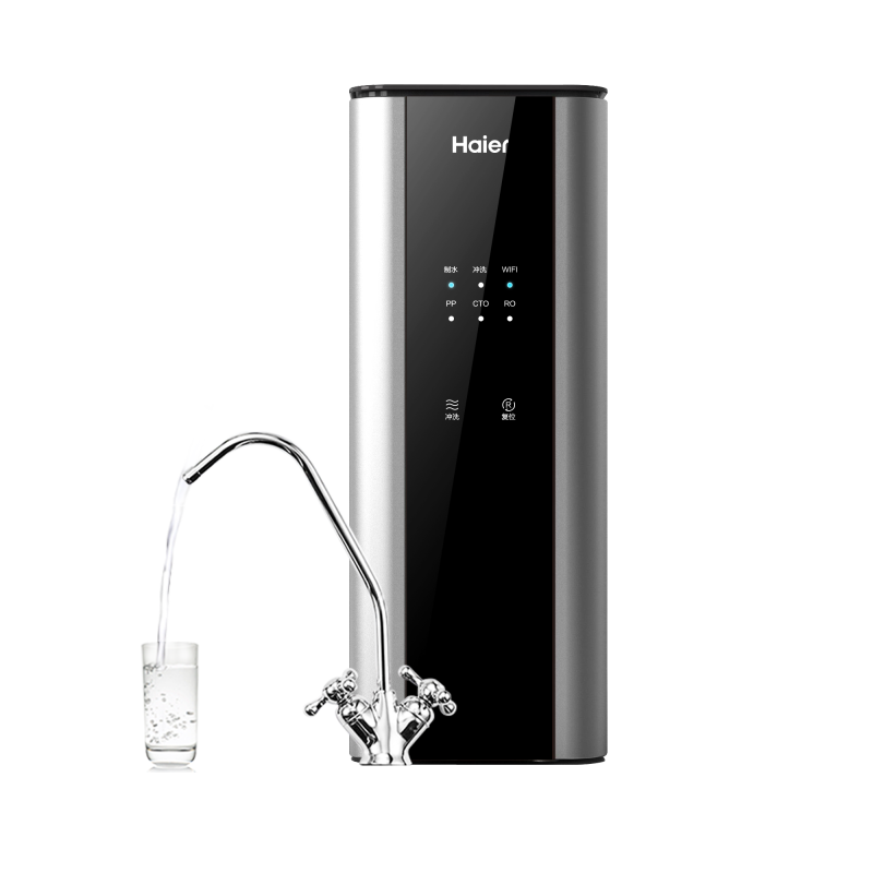 海尔净水机HRO6H56-3 600G通量一级水效净水洗双水设计