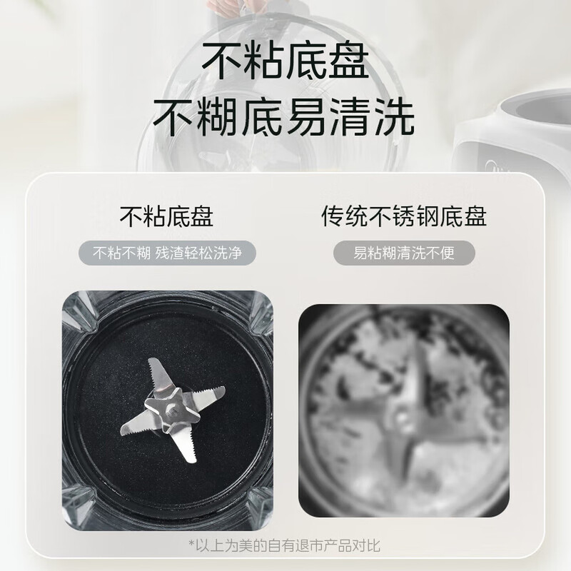 美的破壁机家庭大容量全自动触摸免滤搅拌机定时功能玻璃机身材质高速破壁机 MJ-PB40T42高清大图