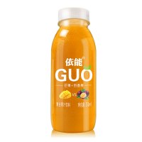 依能GUO百香果+芒果味350ml*6瓶装混合果汁饮料塑包装