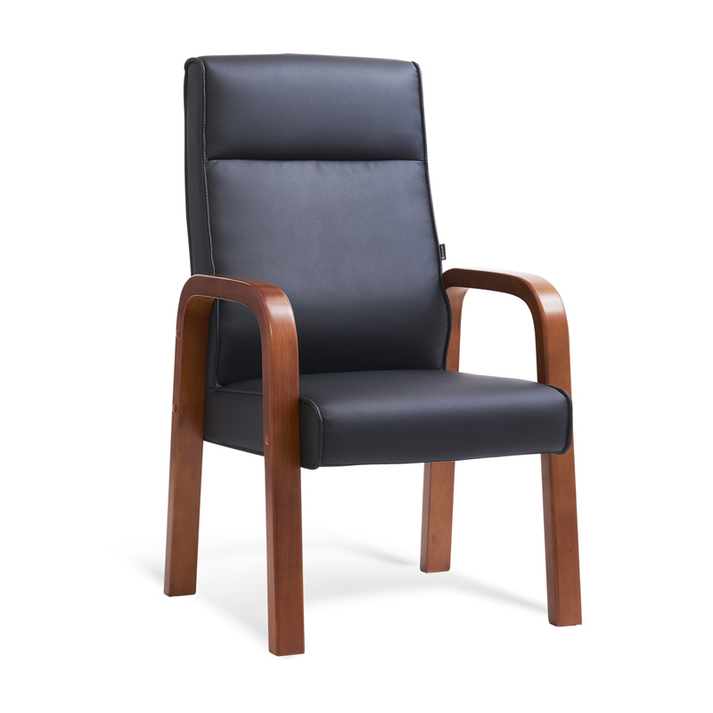 臻远ZY-7616办公会议椅办公皮椅电脑椅 黑西皮