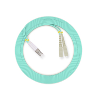 千天(QANTOP)光纤跳线 电信级光纤熔接收发器尾纤 光端机适用 LC-SC多模双芯OM4- QT-GXTX359