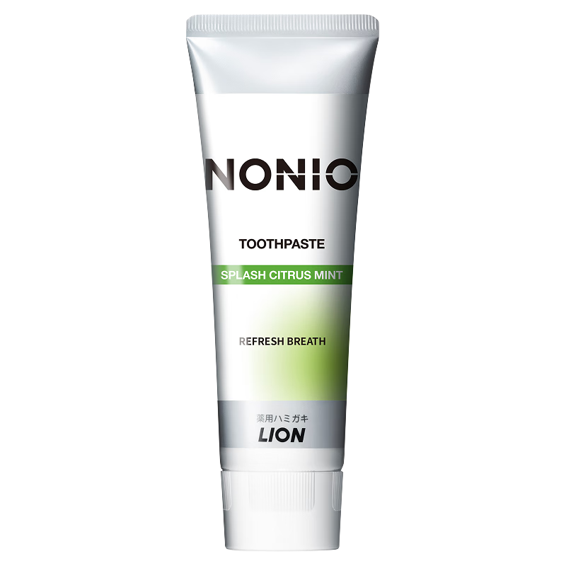 狮王(Lion)进口牙膏NONIO牙菌斑口气清新牙膏柑橘薄荷130g去牙渍清新口气