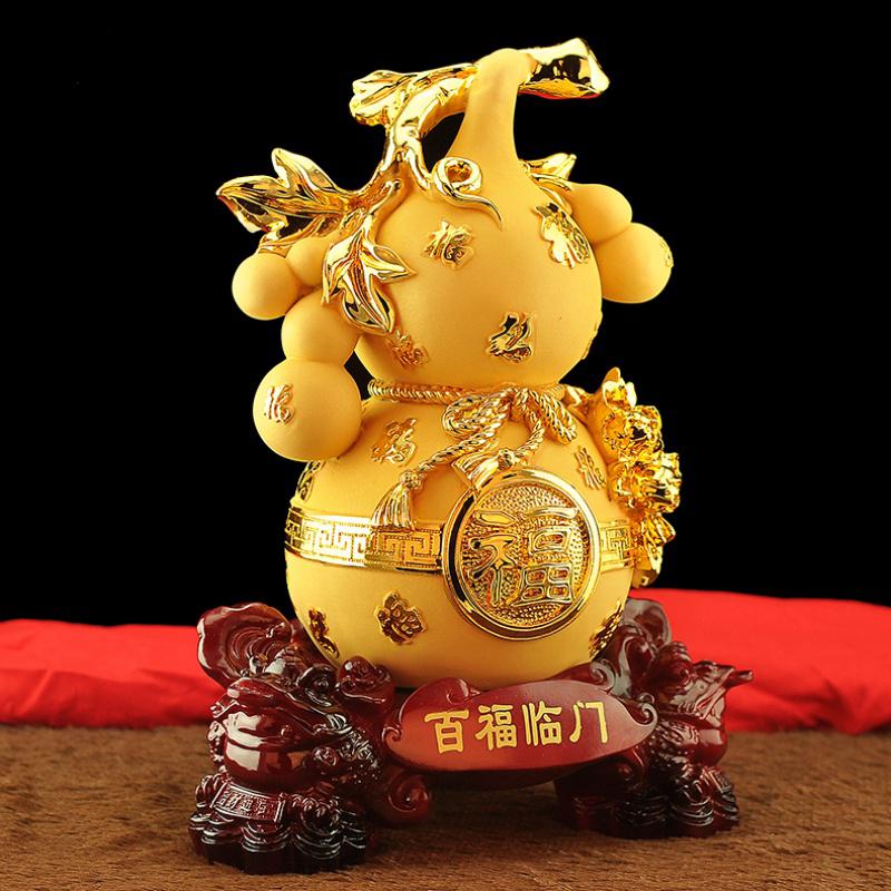 美帮汇葫芦摆件金蟾工艺品家居摆设酒柜创意客厅乔迁装饰品开业礼品高清大图
