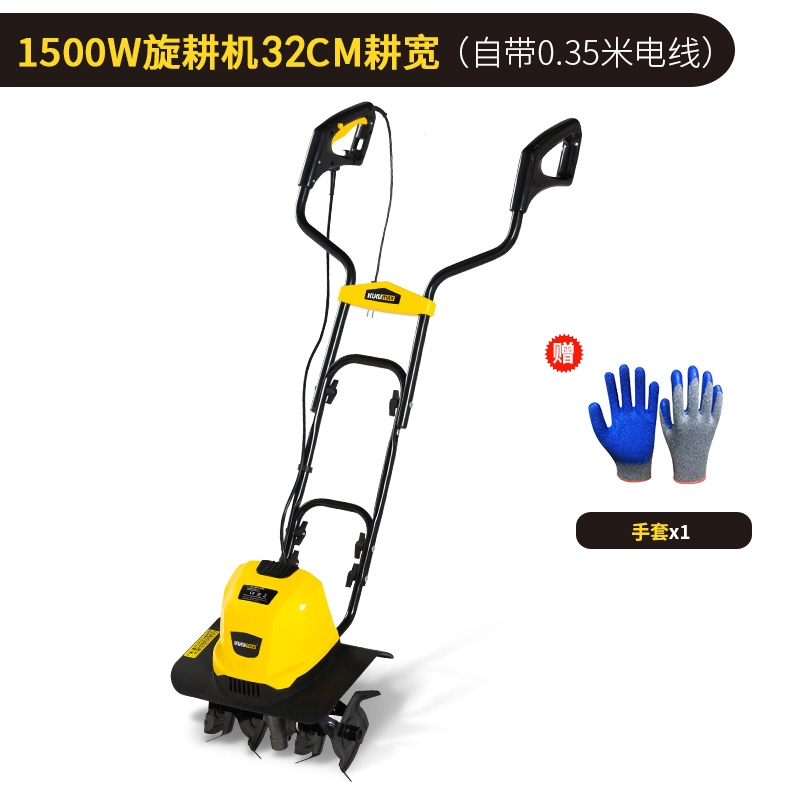 狄丽莫百世弩电动松土机微耕机翻土机小型犁地机家用打地刨地挖地果园