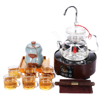 尚帝(shangdi)整套茶具智能电陶炉普洱蒸茶煮茶器玻璃茶壶蒸汽煮茶泡茶器茶杯 Q9养生壶把杯茶具套装