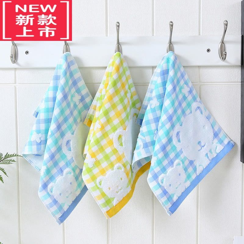 可莉允纱布儿童洗脸巾柔软毛巾家用小方巾长童巾婴儿宝宝面巾图片