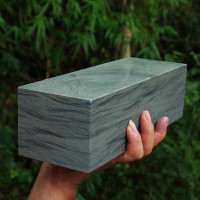 ZWILLING 天然家用菜刀磨刀石油石浆石粗磨石特大号水滴青磨刀器磨刀棒 23*7*5cm约5斤