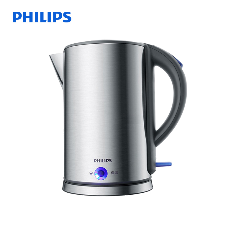 飞利浦(Philips)电热水壶HD9319/21家用烧水壶进口不锈钢内胆PTC保温 进口温控器 1.7L大容量