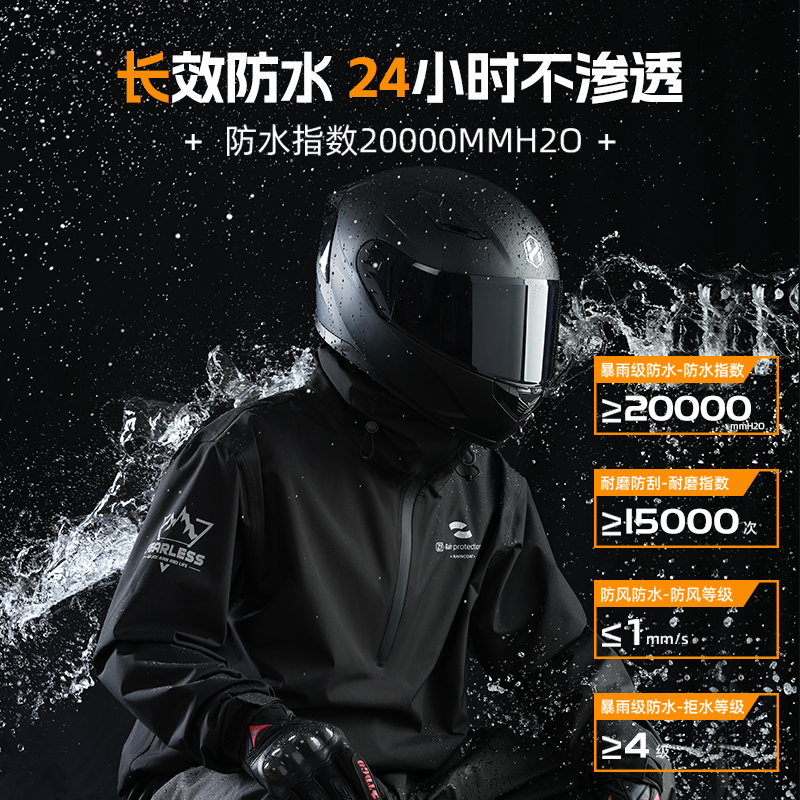 正雨摩托车机车雨衣套分体骑行防暴雨男款防水女款户外雨披雨衣9063高清大图