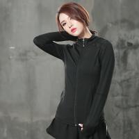 新款形体课服装女透气速干长袖瑜伽健身外套女锻炼运动网格瑜珈上衣女