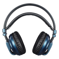 西伯利亚(XIBERIA)V10 电竞游戏耳机头戴式7.1声道重低音7彩发光电脑有线耳机耳麦 蓝色