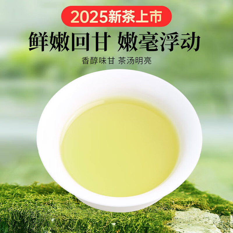 贡苑绿茶2025新茶 头采芽特级毛尖250g 明前嫩芽栗香茶叶礼盒装高清大图