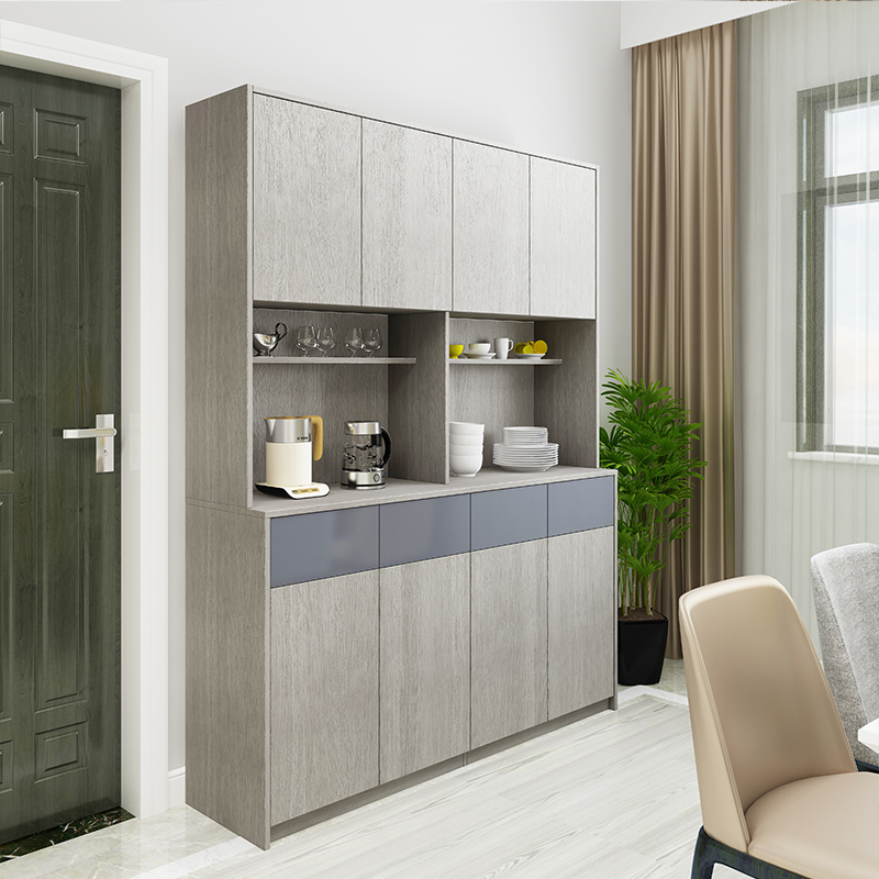 餐边柜现代简约高柜闪电客餐厅微波炉柜子储物柜酒柜一体多功能厨房