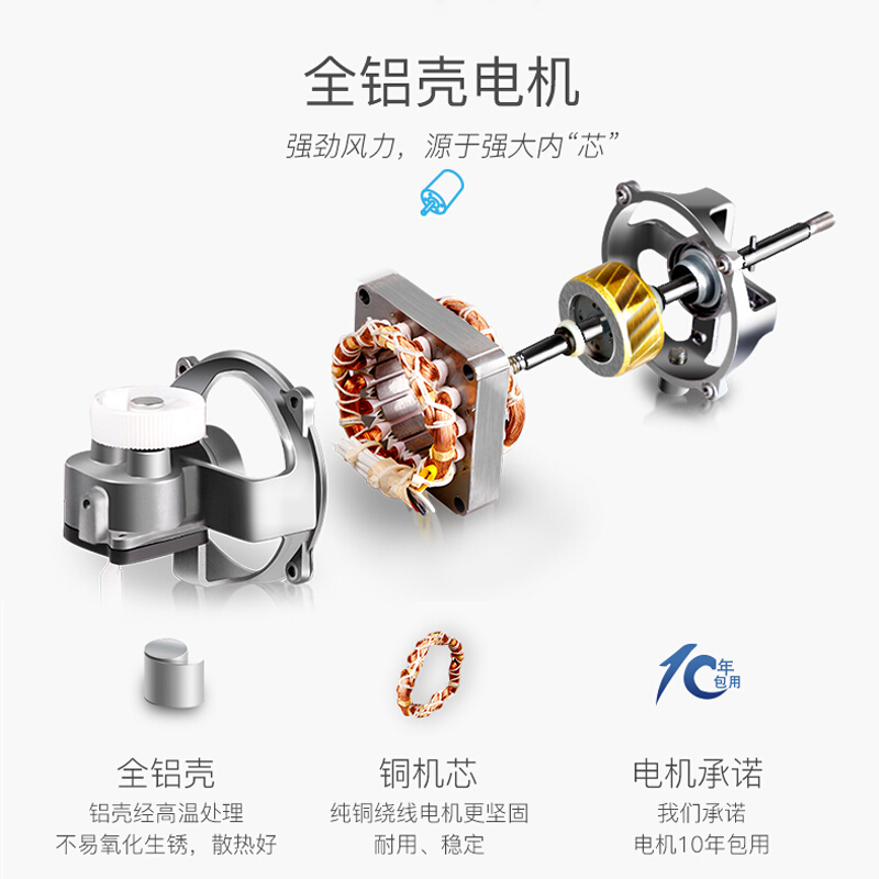 艾美特(Airmate) 壁扇电风扇家用风扇FW4035R商用挂壁扇五叶远程遥控16寸大风量宿舍餐厅墙壁3档风量高清大图