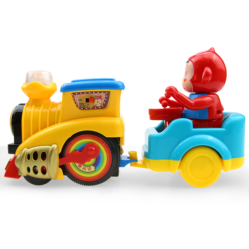 卡通小火车轨道宝宝男孩女孩儿童电动高铁27岁以上宝宝玩具车