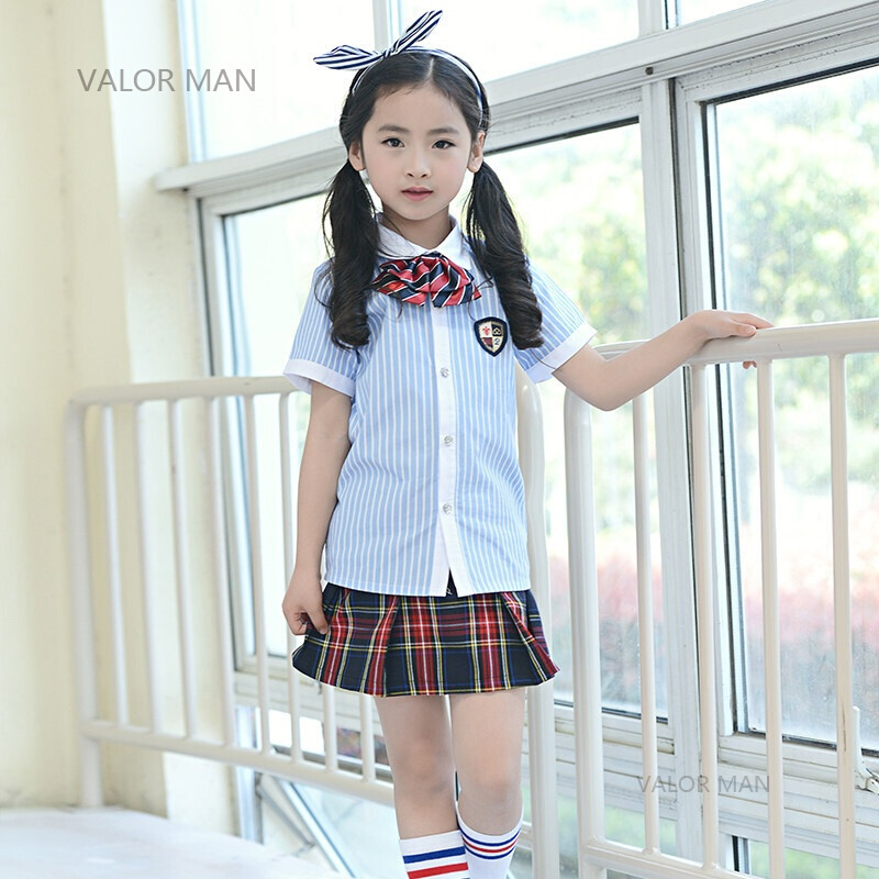 幼儿园园服夏季新款男童女童套装儿童校服学院风班服小学生演出服