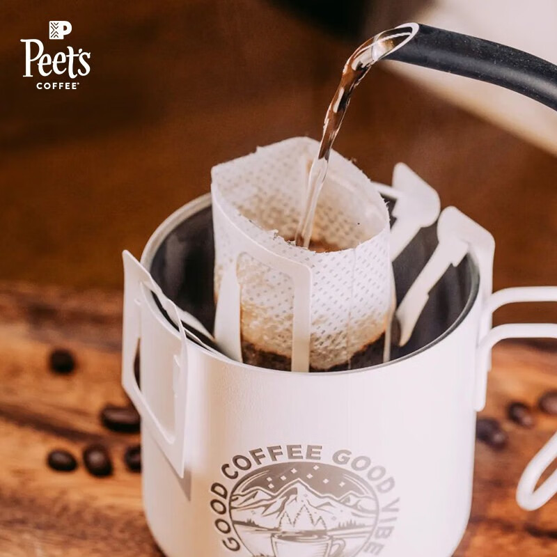 皮爷咖啡 Peets coffee皮爷新鲜黑咖啡粉手冲现磨挂耳式咖啡drip挂耳套装 混合3盒 创世巨星*3盒