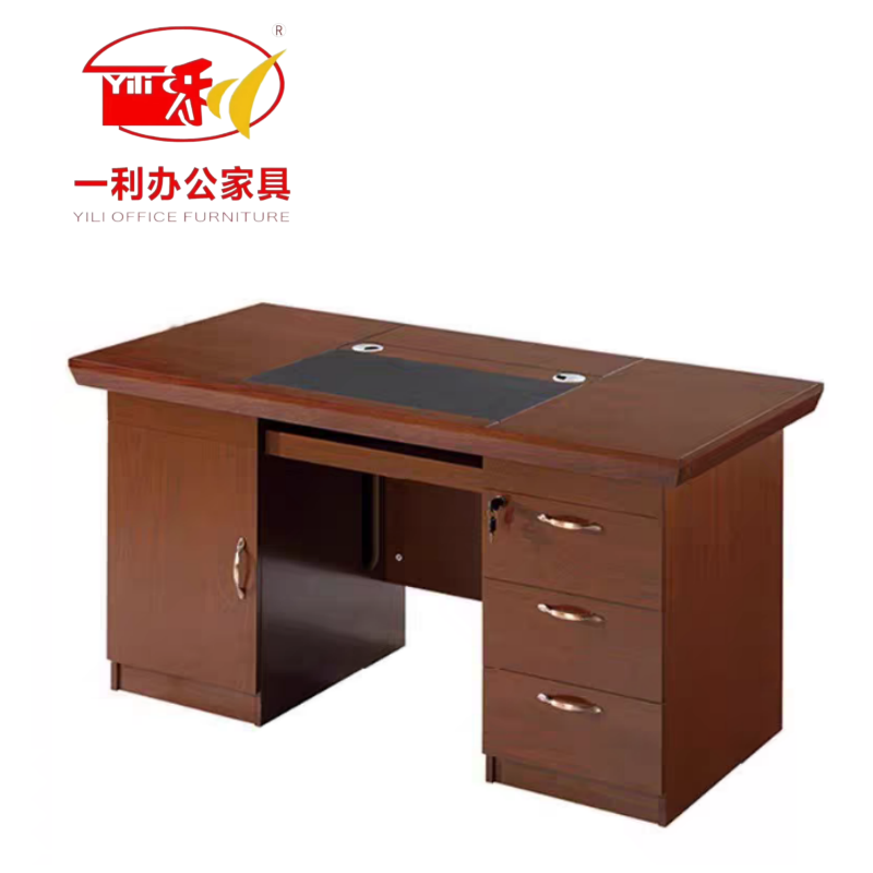 一利办公桌/电脑桌 YL-YQ0407/1400mm*700mm*760mm 张高清大图