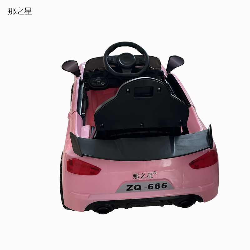 那之星 儿童电动四轮粉色跑车