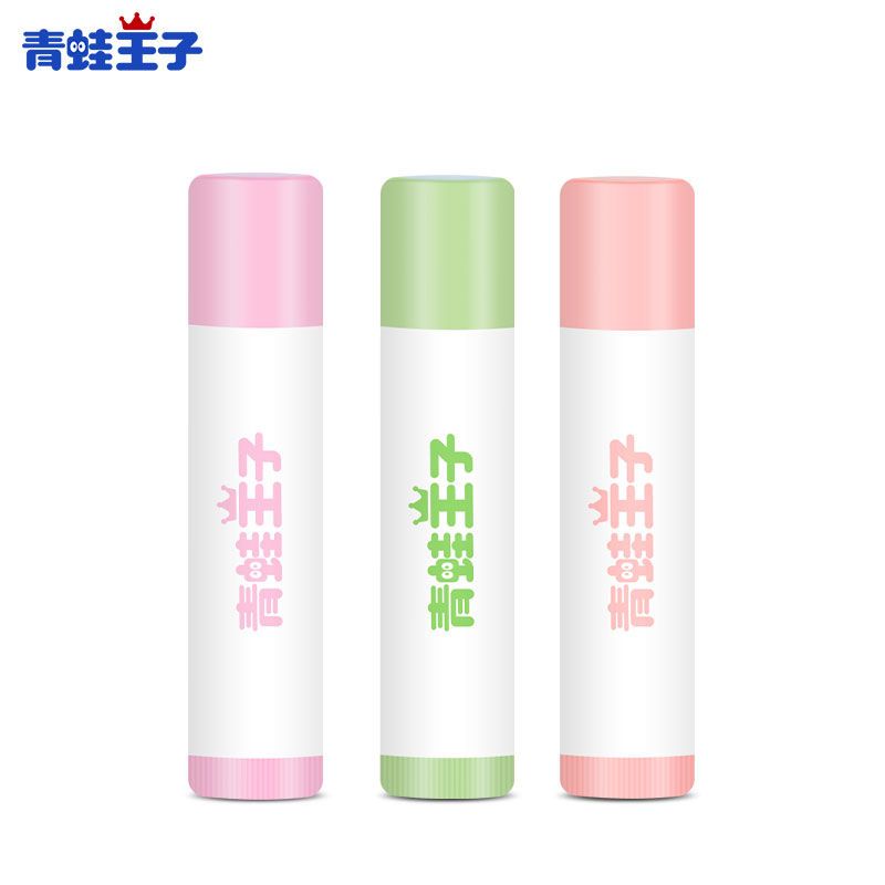 儿童润唇膏女小学生防干裂天然可吃宝宝婴儿滋润保湿补水 三支装 苹果+樱桃+草莓