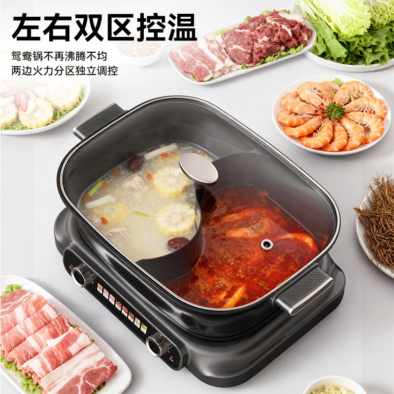 德世朗多功能鸳鸯料理锅106 DDQ- HG129高清大图