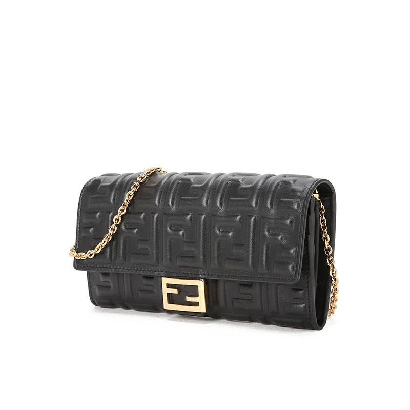 预订 FENDI 芬迪 CONTINENTAL WOC包 单肩包 斜挎包 链条包中号 FF标识FF压纹8M0365金扣