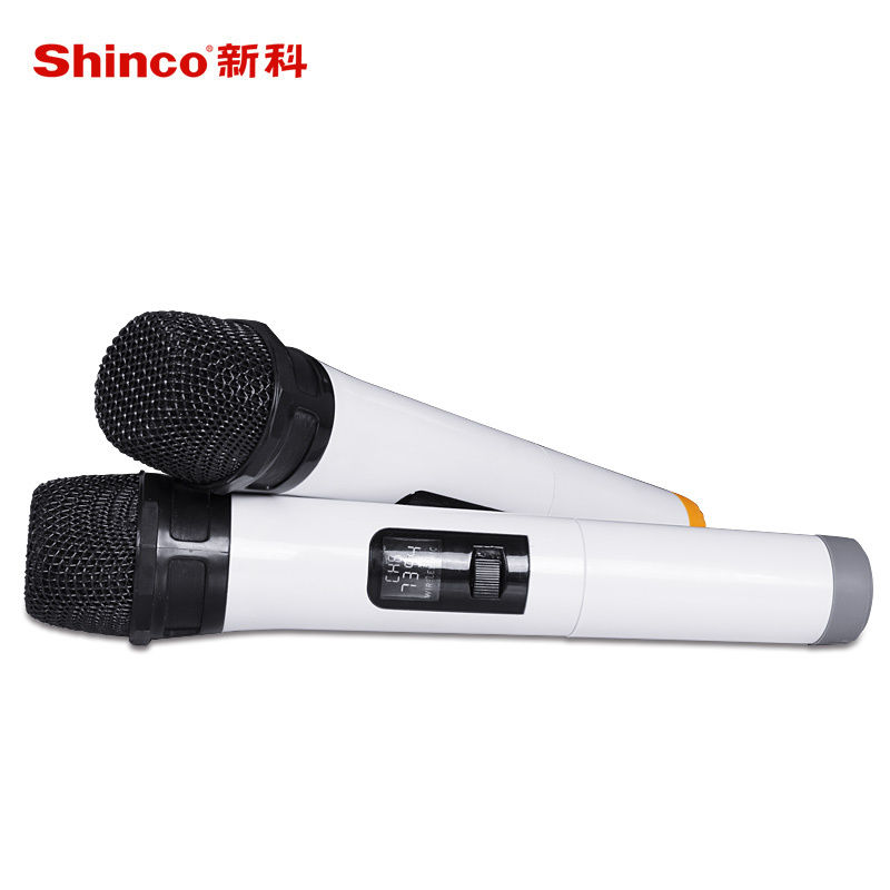Shinco/新科 S2300 KTV卡拉OK 会议演出婚庆 家用无线话筒一拖二 黑色