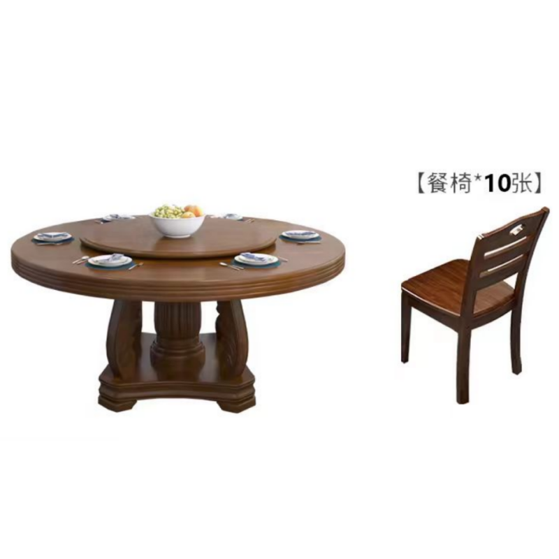 红缅 餐桌 (一桌十椅)HM-CZ024 套高清大图