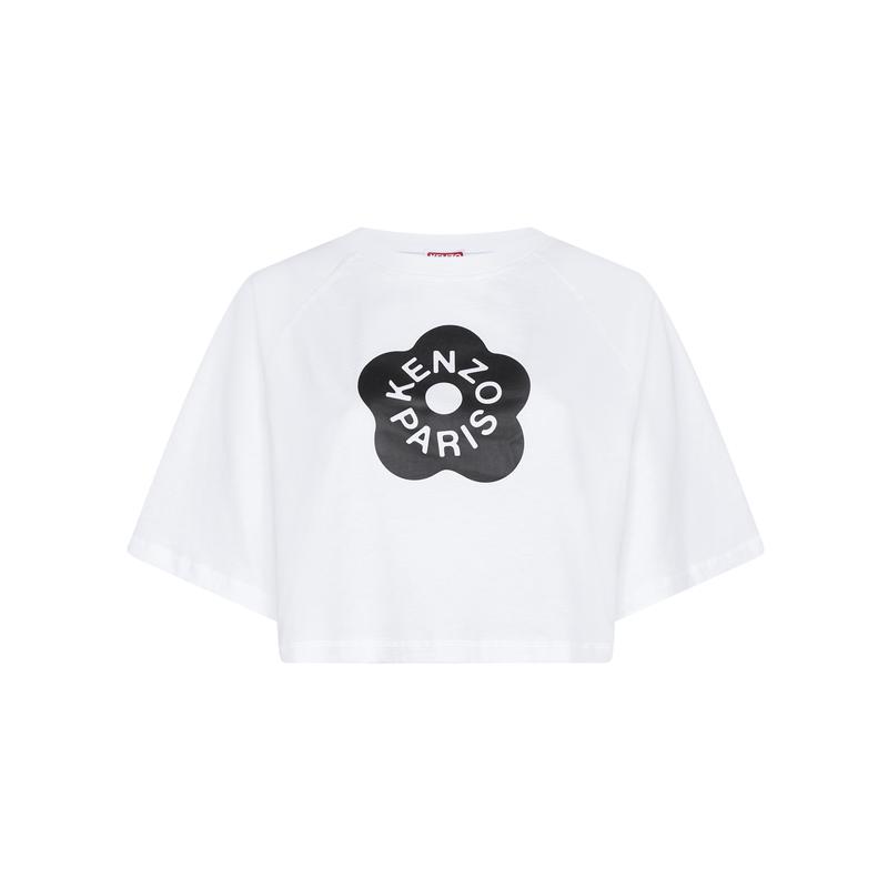 高田贤三(Kenzo)纯棉logo标识短袖T恤女运动休闲百搭圆领套头上衣