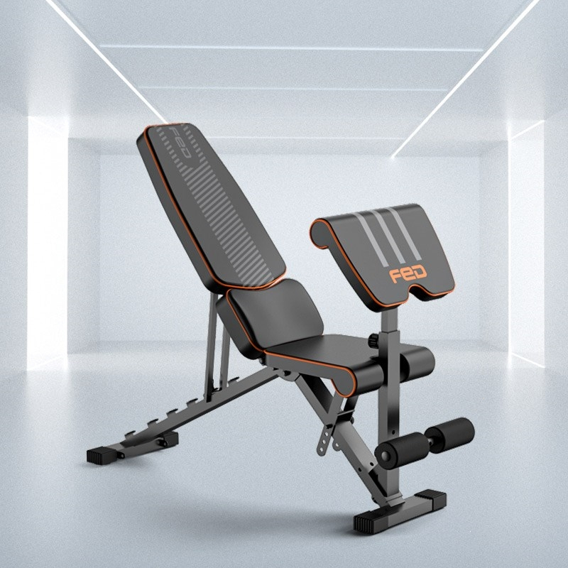 飞尔顿哑铃凳健身房专用器材家用多功能飞鸟卧推凳健身椅