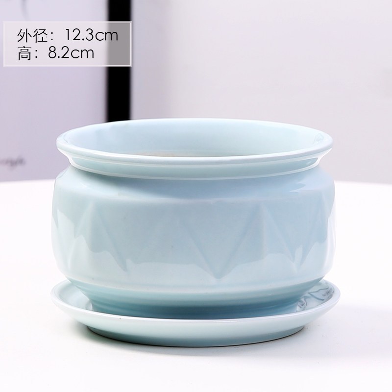 花盆陶瓷特价家用大号特大清仓大托盘绿萝肉肉吊兰多肉小花盆