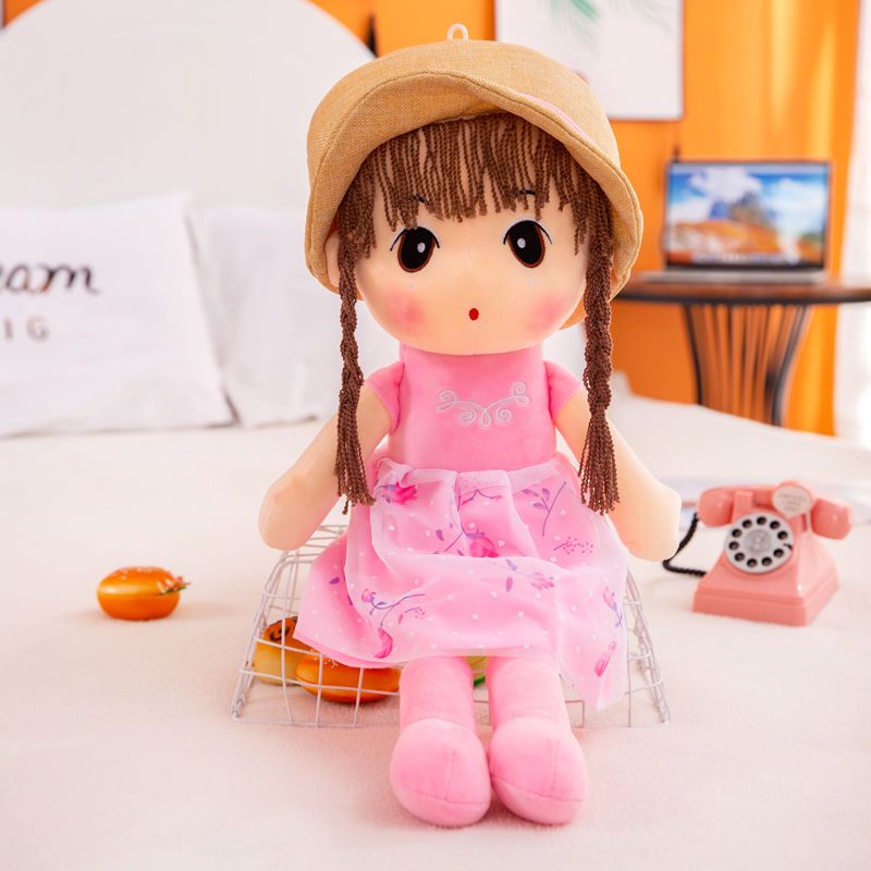 毛绒玩具可爱菲儿公主布娃娃小女孩床上睡觉抱枕公仔儿童生日礼物浅